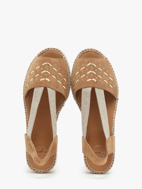 Espadrilles En Cuir Toni pons Marron accessoires EDITH vue secondaire 2