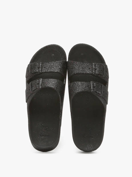 Claquettes Caipirinha Glitter Cacatoes Noir accessoires CAIPIRIN vue secondaire 3