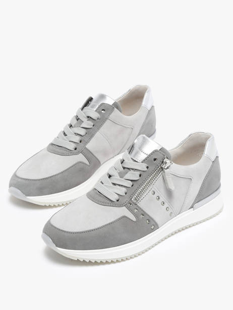 Sneakers En Cuir Gabor Gris accessoires 19 vue secondaire 1