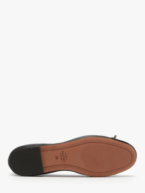 Ballerines En Cuir Inuovo Noir accessoires A94001 vue secondaire 3