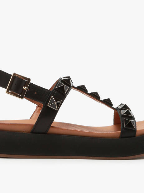 Sandales En Cuir Inuovo Noir accessoires A96017 vue secondaire 1