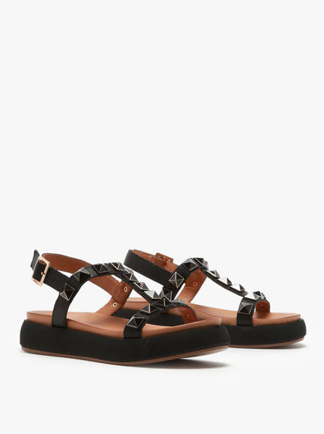 Sandales En Cuir Inuovo Noir accessoires A96017 vue secondaire 2