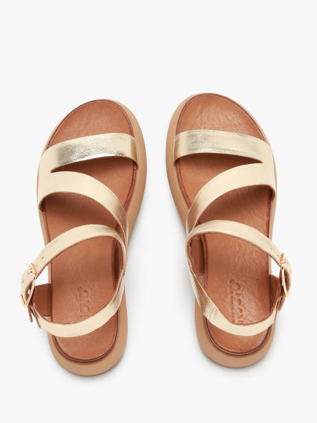 Sandales En Cuir Inuovo Or accessoires A96001 vue secondaire 3