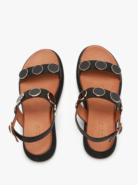 Sandales En Cuir Inuovo Noir accessoires A96009 vue secondaire 3