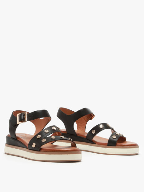 Sandales En Cuir Inuovo Noir accessoires 113094 vue secondaire 2