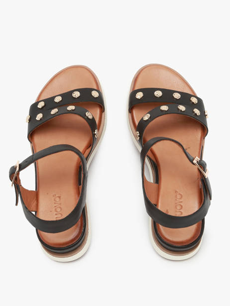 Sandales En Cuir Inuovo Noir accessoires 113094 vue secondaire 3