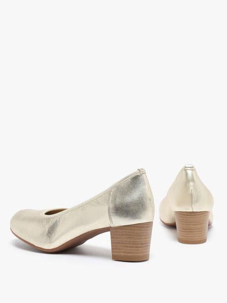 Escarpins En Cuir Rock and rose Or accessoires 510TP vue secondaire 4