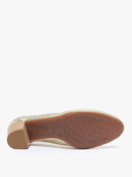 Escarpins En Cuir Rock and rose Or accessoires 510TP vue secondaire 5
