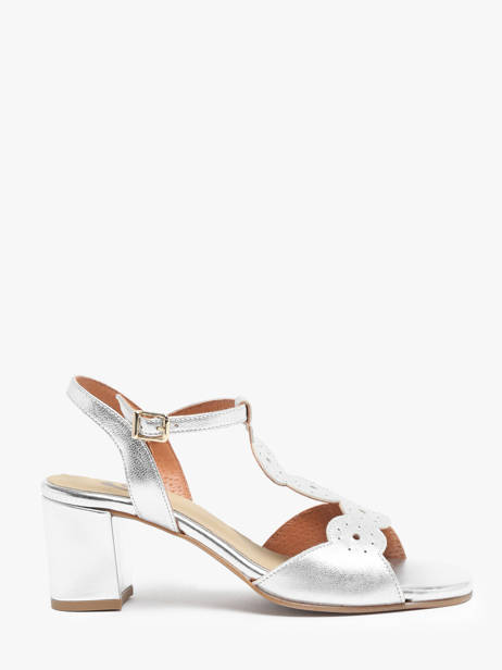 Sandales à Talon En Cuir Rock and rose Argent accessoires 1234TF