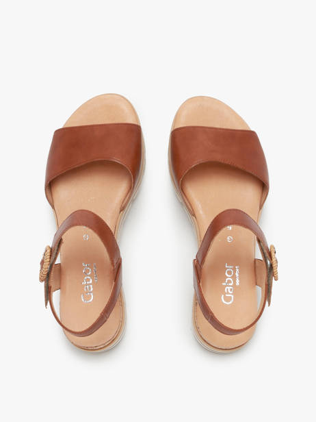 Sandales En Cuir Gabor Vert accessoires 53 vue secondaire 3