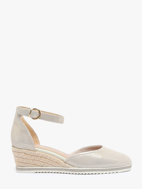 Escarpins Semelle Compensée En Cuir Tamaris Blanc accessoires 42