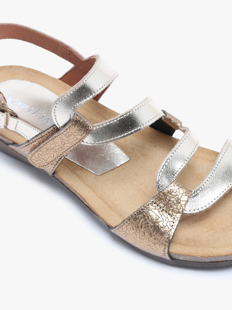 Sandales En Cuir Xapatan Argent accessoires 2164 vue secondaire 1