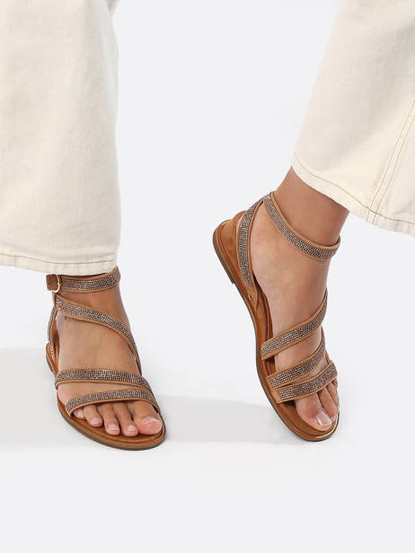 Sandales En Cuir Mam'zelle Marron accessoires CSG2Q25 vue secondaire 2