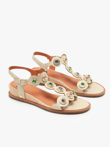 Sandales En Cuir Mam'zelle Beige accessoires CSG2Q27 vue secondaire 3