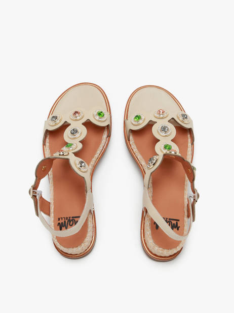 Sandales En Cuir Mam'zelle Beige accessoires CSG2Q27 vue secondaire 4