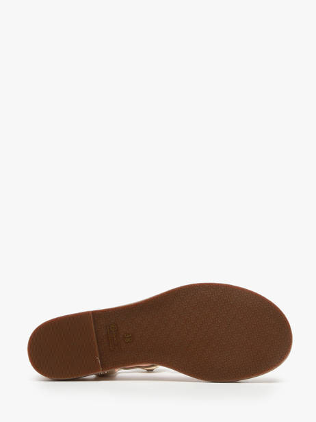Sandales En Cuir Mam'zelle Beige accessoires CSG2Q27 vue secondaire 5