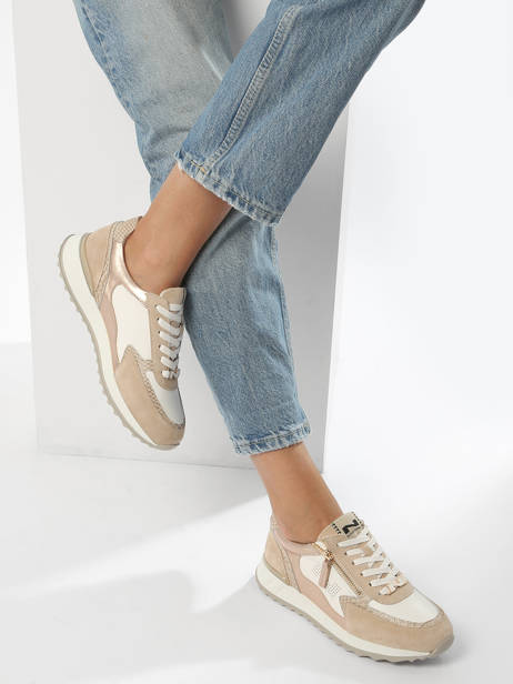 Sneakers En Cuir Nathan baume Beige accessoires 241NS01 vue secondaire 2