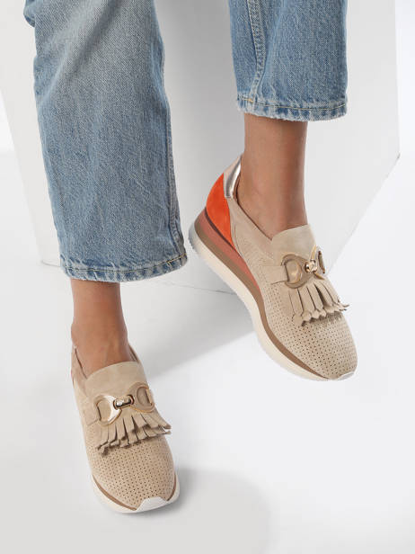 Sneakers En Cuir Nathan baume Beige accessoires 241NS21 vue secondaire 2
