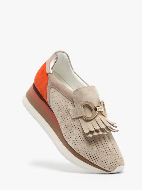 Sneakers En Cuir Nathan baume Beige accessoires 241NS21 vue secondaire 1