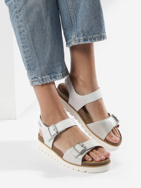 Sandales En Cuir Mephisto Blanc accessoires P5144812 vue secondaire 2