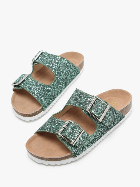 Mules Colors of california Vert accessoires HCBIO035 vue secondaire 2