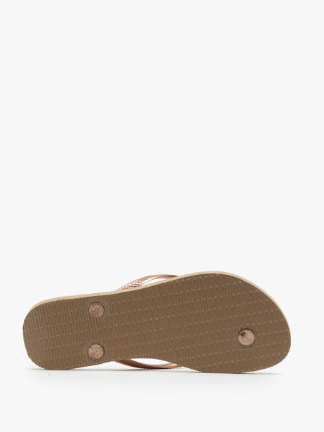 Tongs Havaianas Beige accessoires 41455651 vue secondaire 2