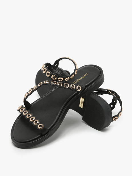 Sandales En Cuir Les tropeziennes Noir accessoires OBALINA vue secondaire 3