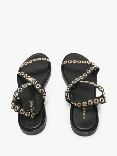 Sandales En Cuir Les tropeziennes Noir accessoires OBALINA vue secondaire 4