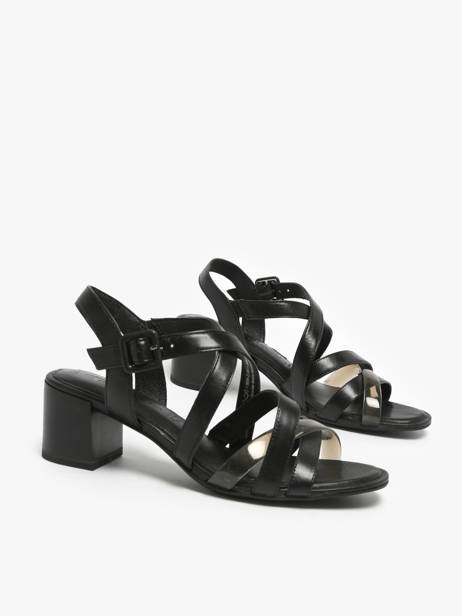 Sandales à Talon En Cuir Tamaris Noir accessoires 42 vue secondaire 2