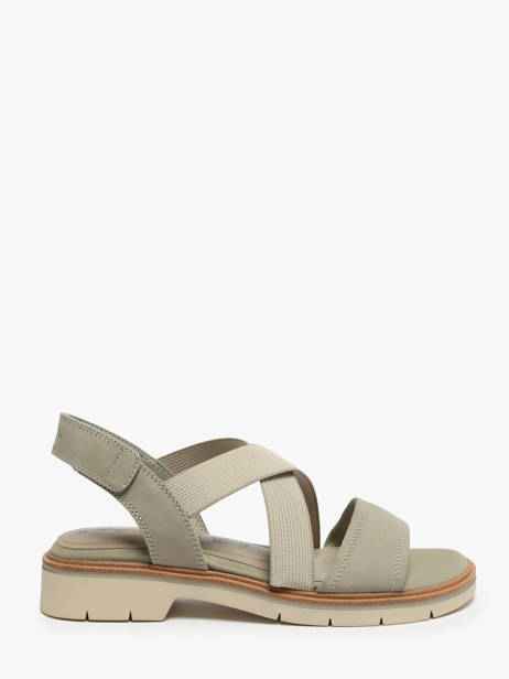 Sandales En Cuir Tamaris Vert accessoires 42