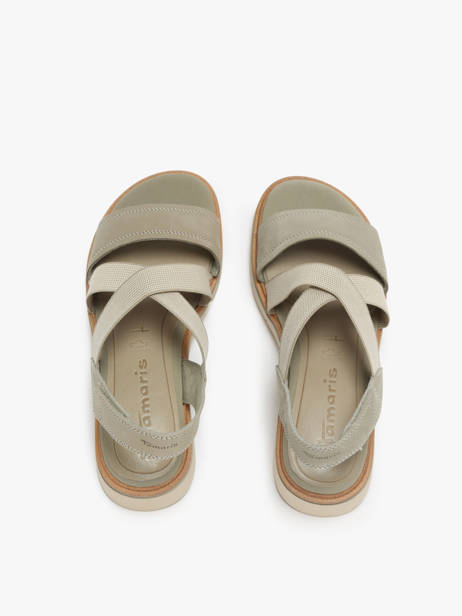 Sandales En Cuir Tamaris Vert accessoires 42 vue secondaire 3