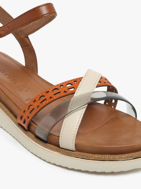 Sandales En Cuir Tamaris Marron accessoires 42 vue secondaire 1
