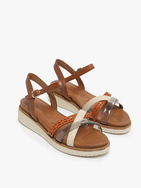 Sandales En Cuir Tamaris Marron accessoires 42 vue secondaire 2