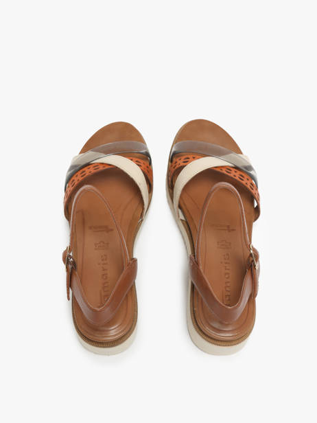 Sandales En Cuir Tamaris Marron accessoires 42 vue secondaire 3