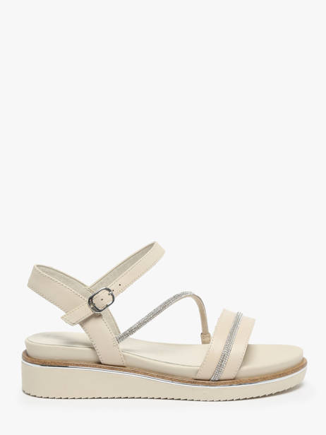 Sandales En Cuir Tamaris Beige accessoires 42
