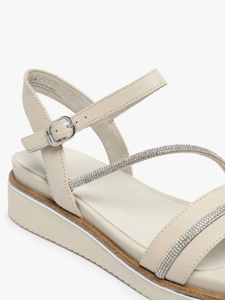 Sandales En Cuir Tamaris Beige accessoires 42 vue secondaire 1