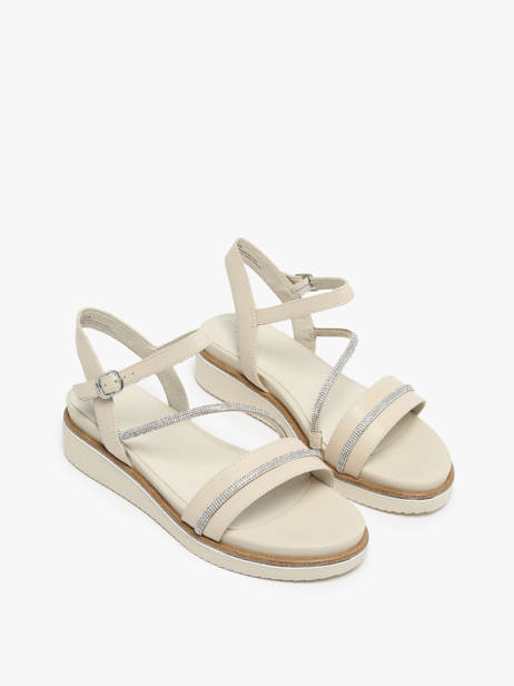 Sandales En Cuir Tamaris Beige accessoires 42 vue secondaire 2