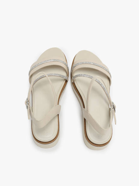 Sandales En Cuir Tamaris Beige accessoires 42 vue secondaire 3