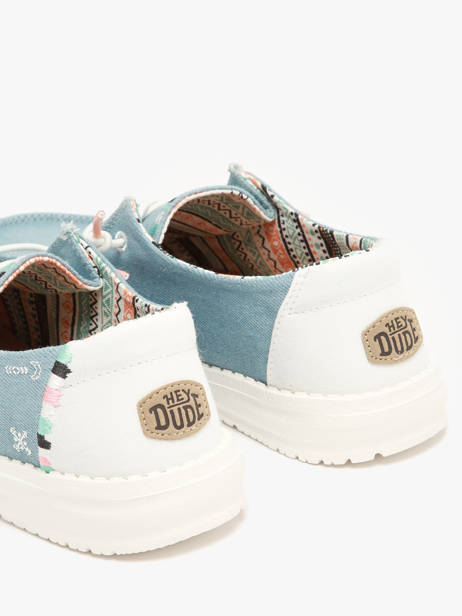Mocassins Hey dude Bleu accessoires 40054 vue secondaire 2