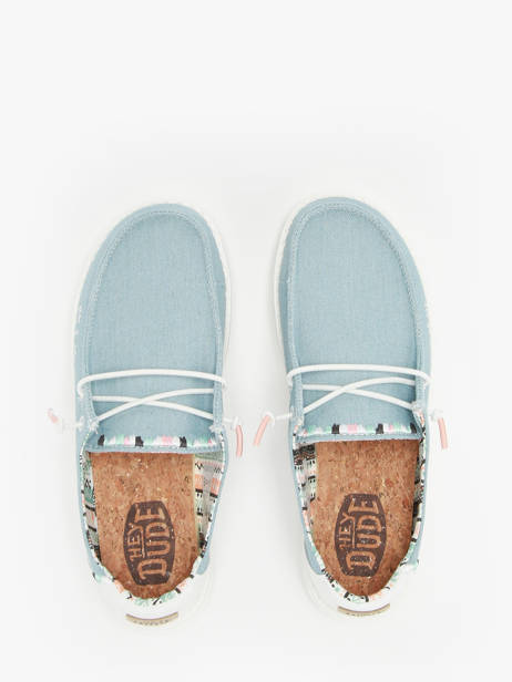 Mocassins Hey dude Bleu accessoires 40054 vue secondaire 3