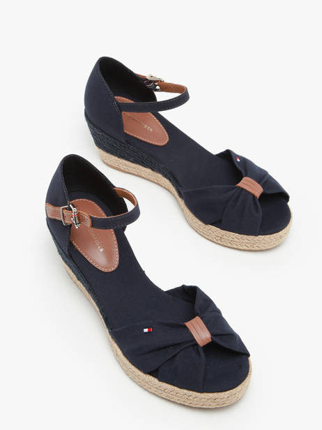 Sandales Semelle Compensée Tommy hilfiger Bleu accessoires 4785DW6 vue secondaire 1