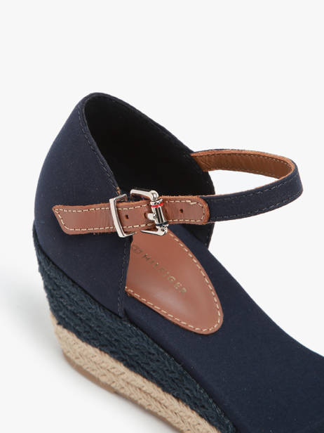 Sandales Semelle Compensée Tommy hilfiger Bleu accessoires 4785DW6 vue secondaire 2
