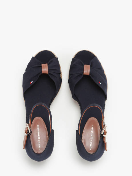 Sandales Semelle Compensée Tommy hilfiger Bleu accessoires 4785DW6 vue secondaire 3