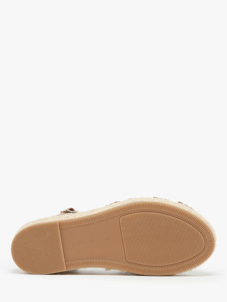 Sandales En Cuir Tommy hilfiger Marron accessoires 7743GQS vue secondaire 4