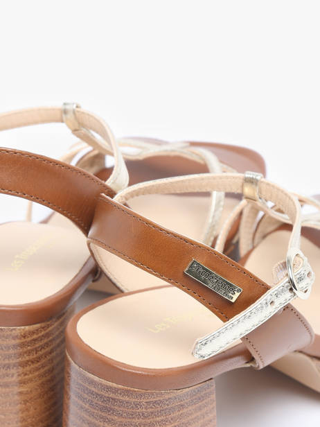 Sandales à Talon En Cuir Les tropeziennes Marron accessoires LIMONA vue secondaire 2
