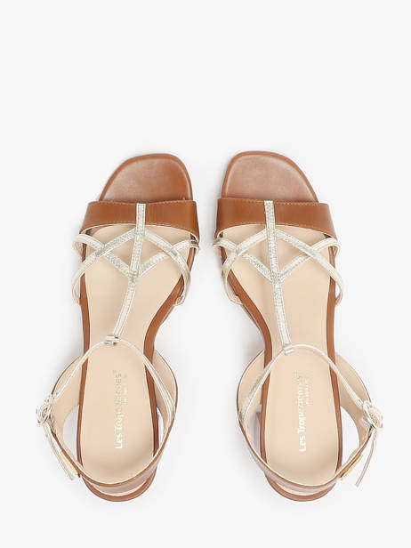 Sandales à Talon En Cuir Les tropeziennes Marron accessoires LIMONA vue secondaire 3