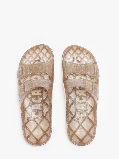 Claquettes Anjo Glitter Cacatoes Beige accessoires ANJOGLIT vue secondaire 3