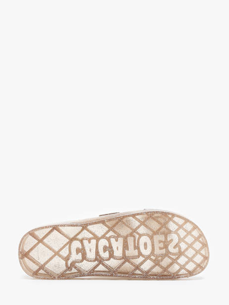 Claquettes Anjo Glitter Cacatoes Beige accessoires ANJOGLIT vue secondaire 4