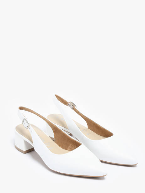 Escarpins Avec Brides En Cuir Tamaris Blanc accessoires 42 vue secondaire 1