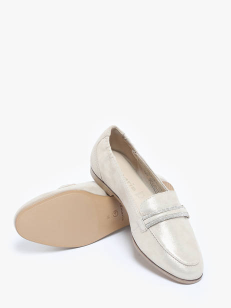 Mocassins En Cuir Tamaris Blanc accessoires 42 vue secondaire 2